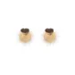 Coffee Plush Heart, 1 Pair
