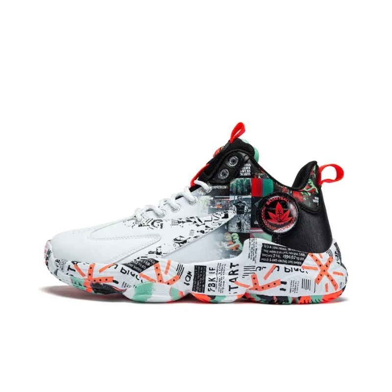 Black tailed Deer Shock Absorbers With Slip Resistant And Abrasion Resistant Properties Mid Top Basketball Shoes Unisex-16