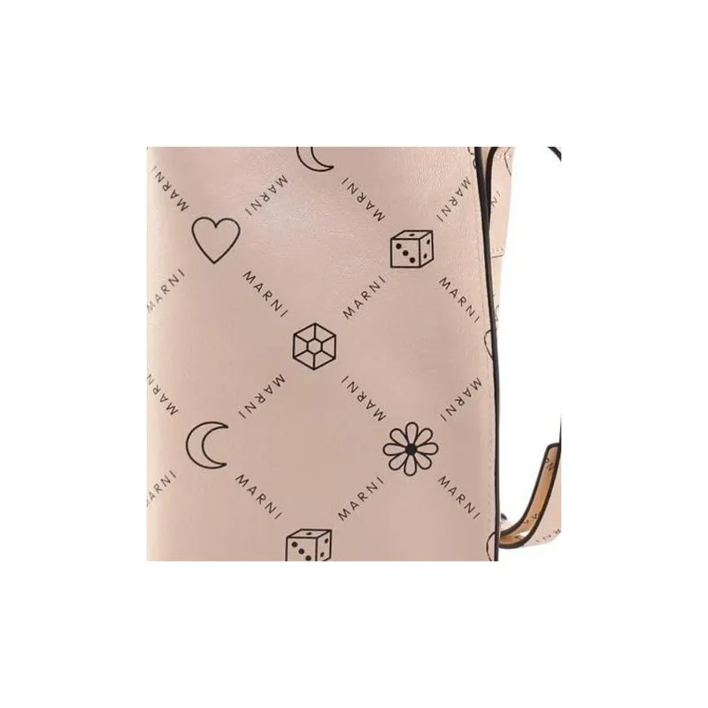 MARNI Leather Wallet Women's Light Umber-3