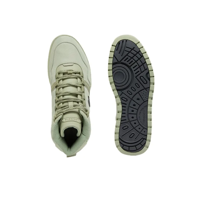 LACOSTE T Clip Slip Resistant Mid Top Skateboard Shoes Men's Green-4