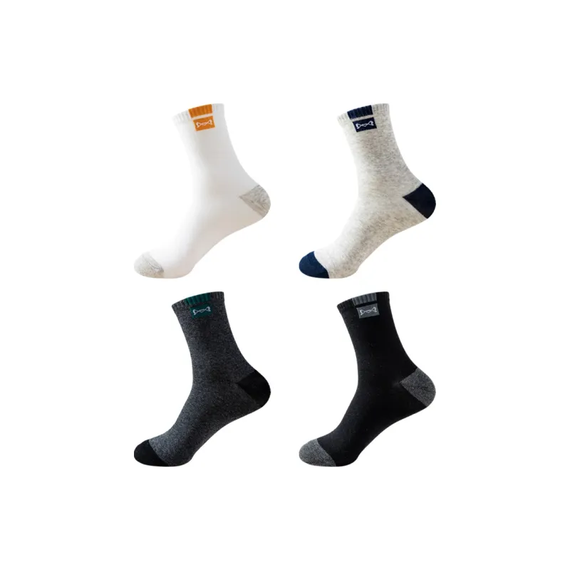 MIIOW Mid Calf Socks Unisex 4 Pack-3
