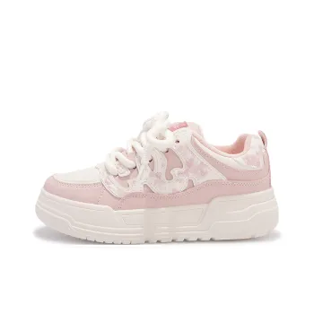 Miss Zhang Low Top Skateboard Shoes Women's Beige Pink