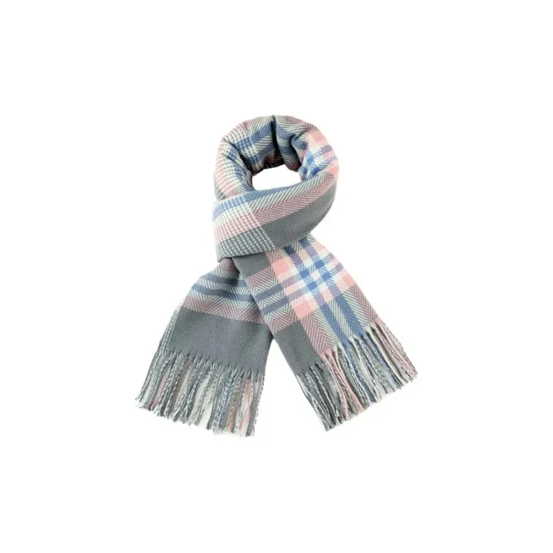 PISHUSHU Polyester Knit Scarves Unisex-4
