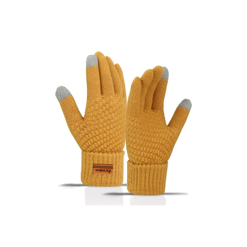 FACTORIAL Acrylic Knit Gloves Unisex-2