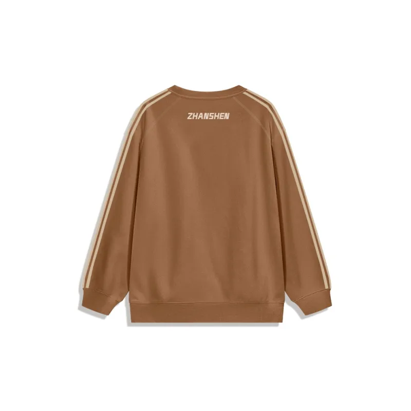 TENGXUNSHIPINCAOCHANGDI Crewneck Sweatshirt Unisex Coffee-1