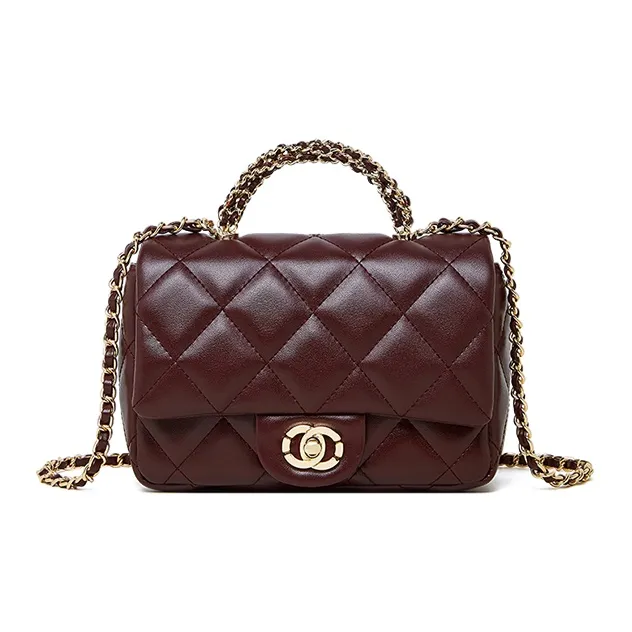 Carnival Keep Cow Leather Crossbody Bag, Handbag Trumpets Women's Black/Burgundy-8