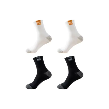 MIIOW Mid Calf Socks Unisex 4 Pack