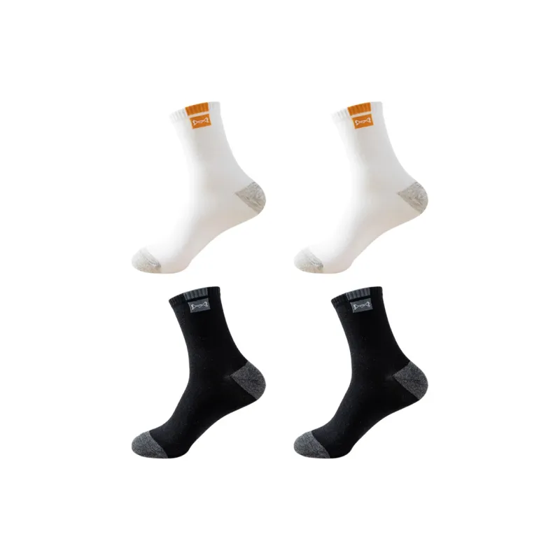 MIIOW Mid Calf Socks Unisex 4 Pack-0