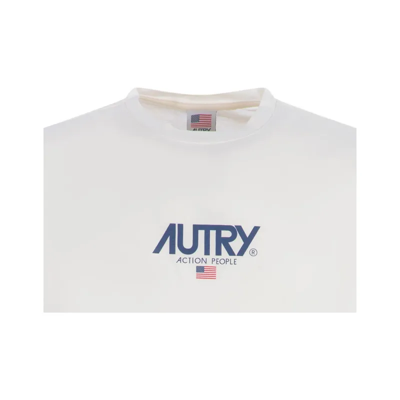 AUTRY Logo Printed Crewneck T-Shirt-5