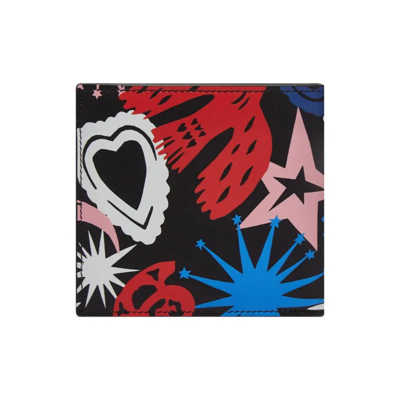 Alexander McQueen Calfskin Wallet Men's Multicolor-3