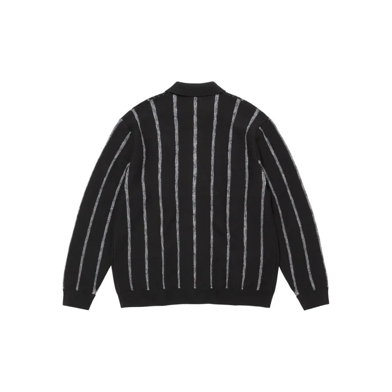 Supreme Speckle Stripe Zip Up Cardigan-3