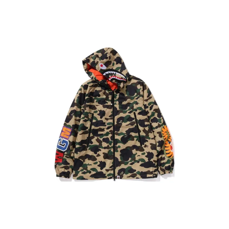 A BATHING APE ® 1st Camo Shark Hoodie Jacket-5