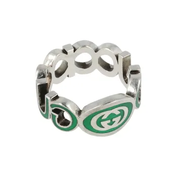 GUCCI Sterling Interlocking G Ring