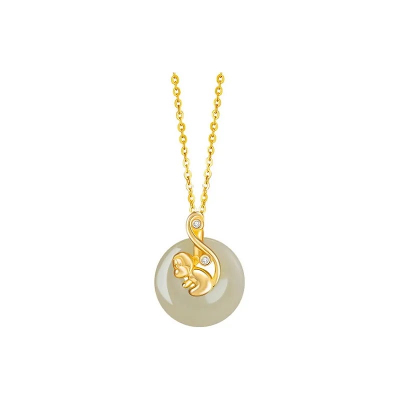 Chongqing Gold Store Chalcedony Necklaces Women's-12
