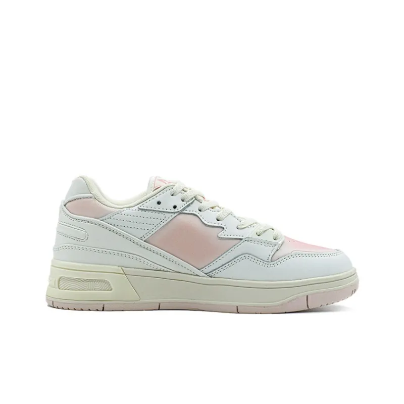 PEAK Taichi 910 Cushioning Wear Resistant Low Top Skateboard Shoes Women's White Pink-1