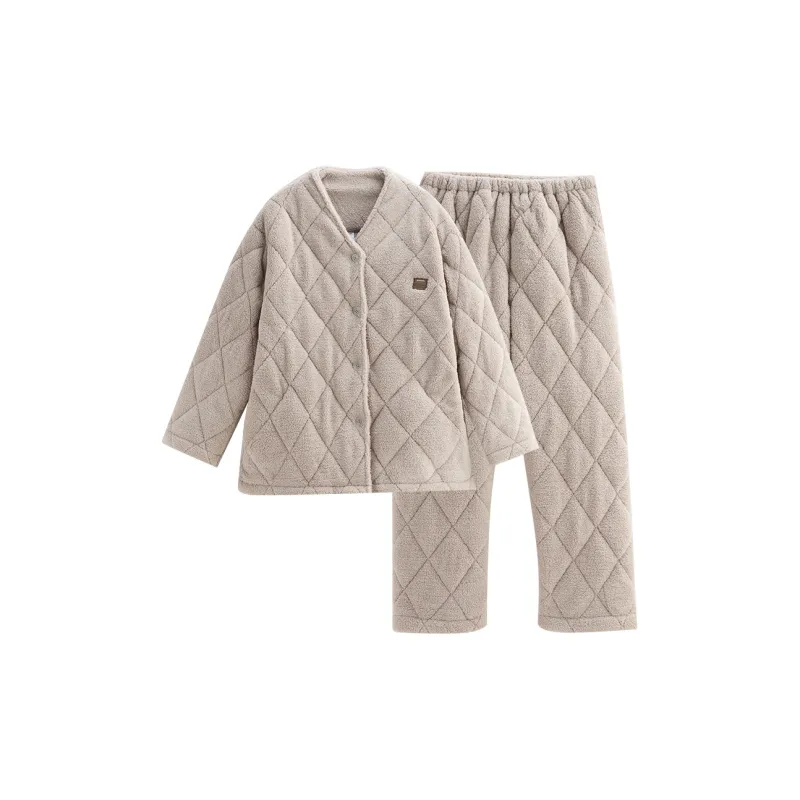 Same Language Pajama Set Women's Khaki-0