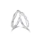 S999 Fine Silver-Tranquil Endless Couple Ring