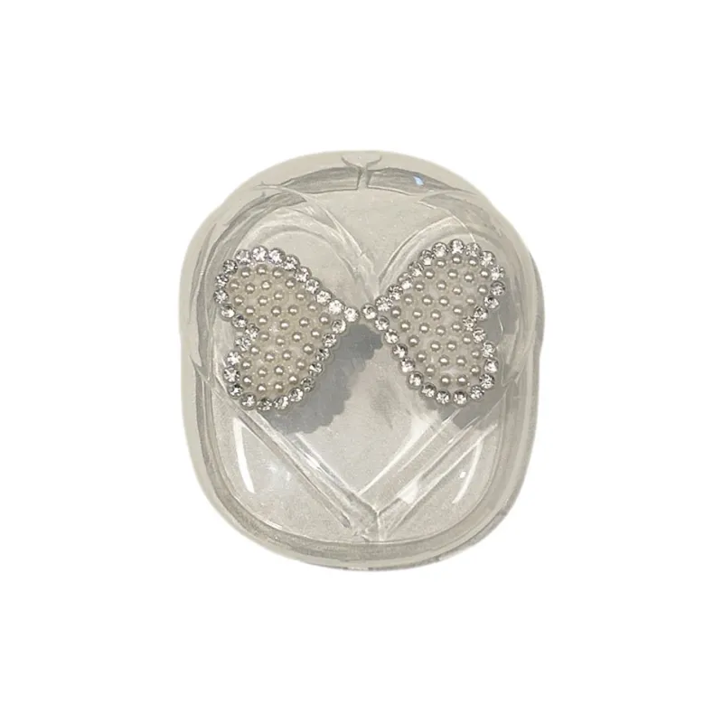 Baohuguang Compatible With AirPods Max TPU Pearl Bowknot Niche Girlish Headphone Set-2