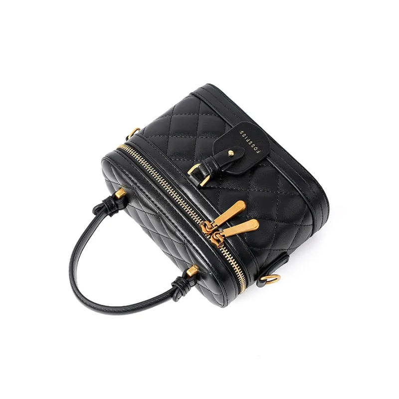 Vigno Synthetic Leather Shoulder Bag, Crossbody Bag, Handbag Women's Black-3