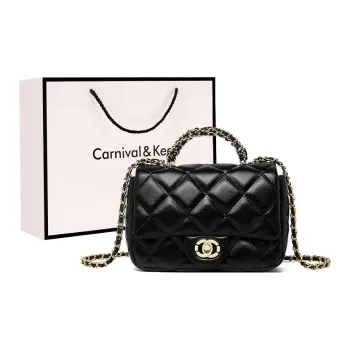 Carnival Keep Cow Leather Crossbody Bag, Handbag Trumpets Women's Black/Burgundy
