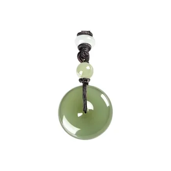Zhen Yu Zhen Pin Hetian Jade Necklaces Pale Greenish White Jade Unisex