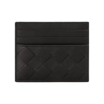 Bottega Veneta Cow Leather Card Holder Men's Black