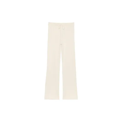Victoria's Secret PINK Ribbed Knit t-shirt Pants / White Shell Pajama Pants Women's White Shells