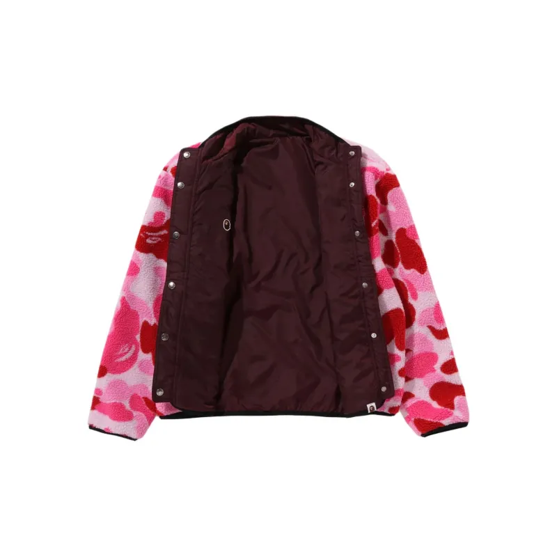 Bape Abc Camo Boa Ripstop Reversible Jacket Pink-10