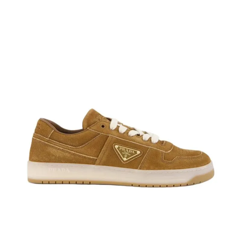 PRADA Prada Downtown Low Top Skateboard Shoes Men's Brown-1