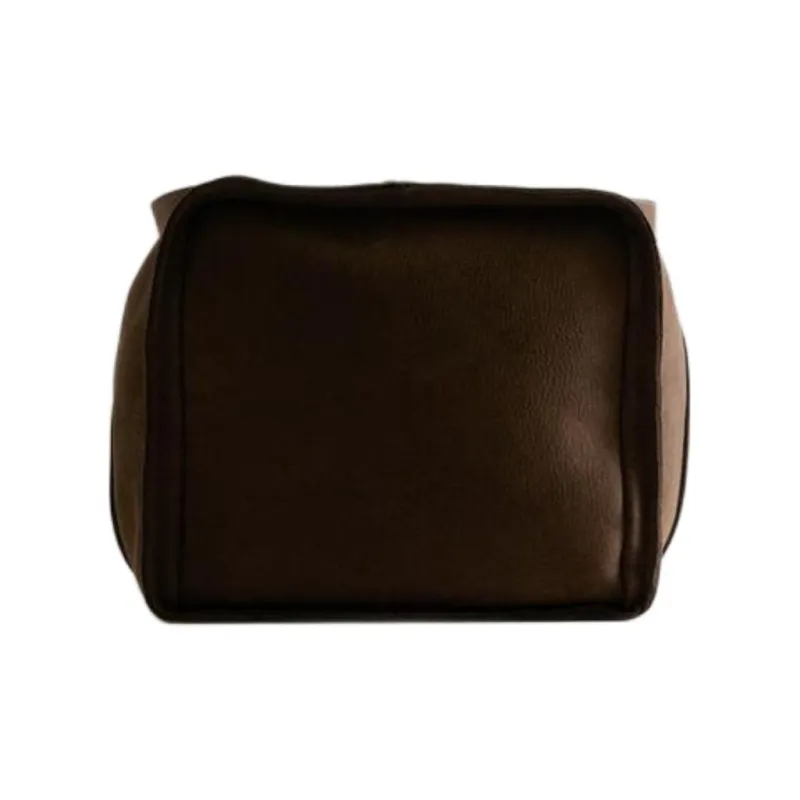 ZARA Cow Leather Portable Travel Bag Unisex Brown-3
