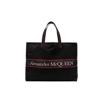Alexander McQueen Nylon Handbag Men's Black