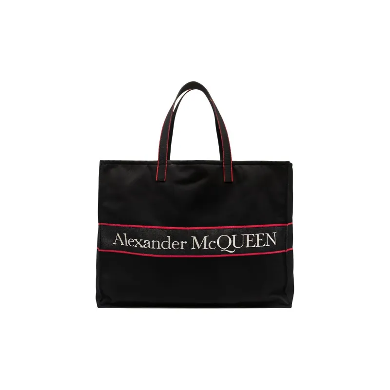 Alexander McQueen Nylon Handbag Men's Black-0