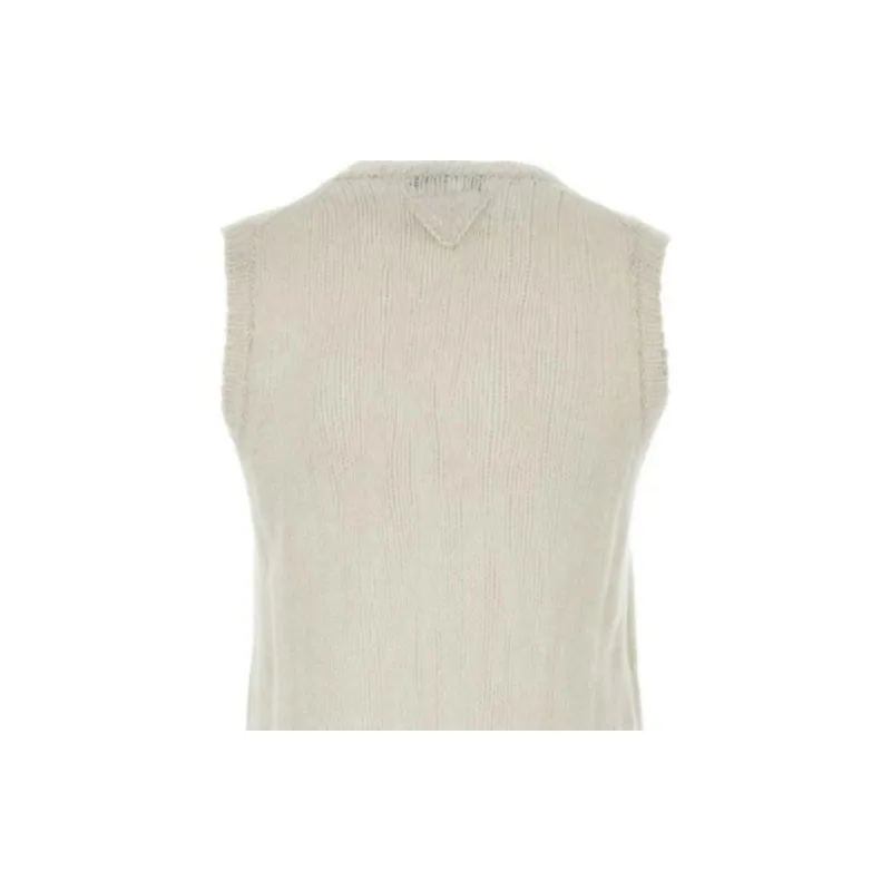 PRADA V Neck Knitted Vest-4