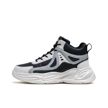 JKEM Cushioned Slip Resistant Abrasion Resistant High Top Chunky Sneakers Men's