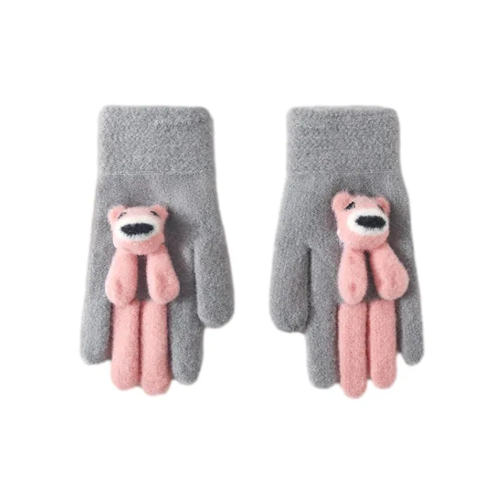 YUZHAOLIN Polyester Knit Gloves Women's-0