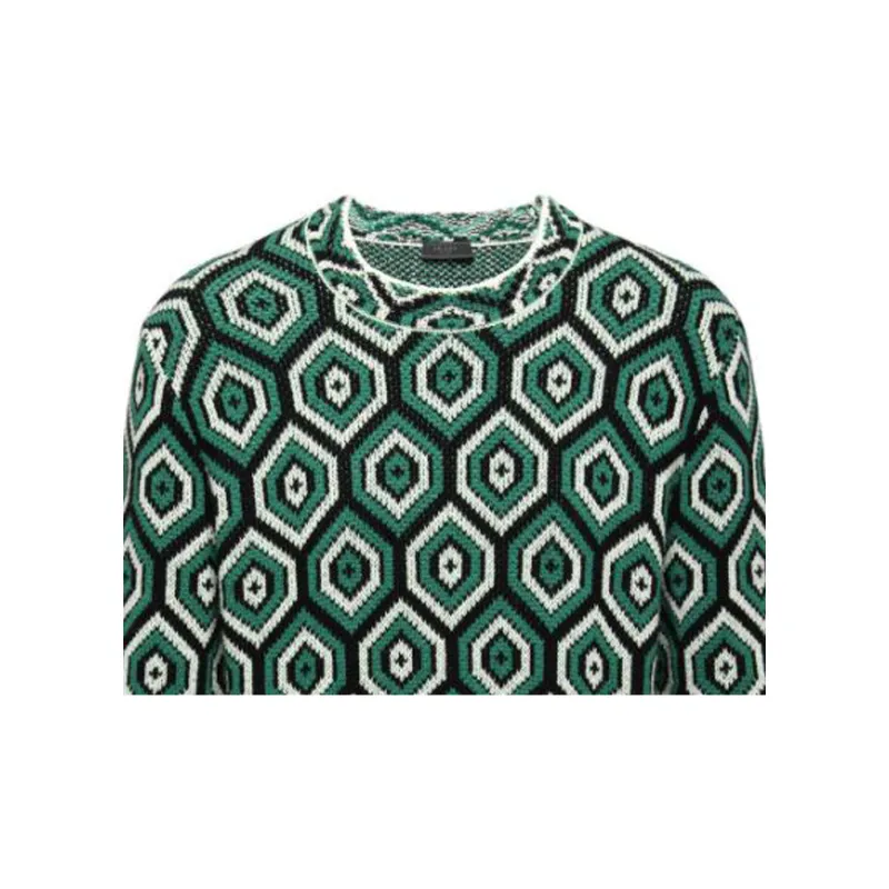 PRADA Cashmere Sweaters Men Grass Green-3