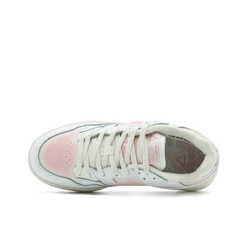 PEAK Taichi 910 Cushioning Wear Resistant Low Top Skateboard Shoes Women's White Pink-3