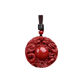 Sima Is Ethereal Reconstructed Cinnabar Pendants Unisex