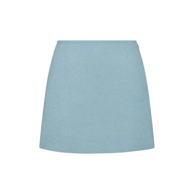 DIOR FW24 Casual Short Skirts Women's Light Blue-1