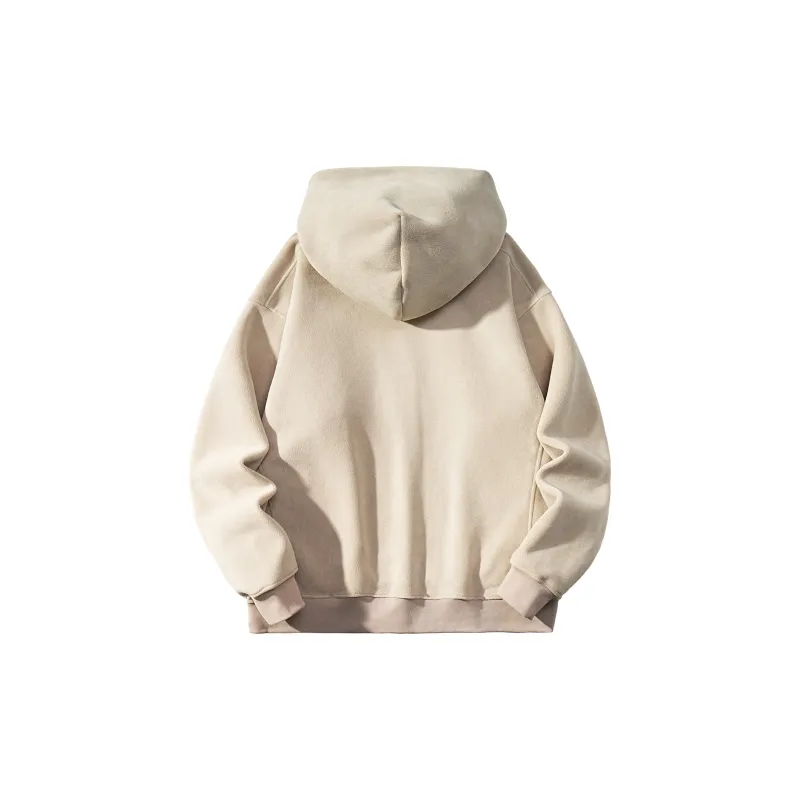 ZMOH Plain Net Series Hoodie Unisex Couple's-1