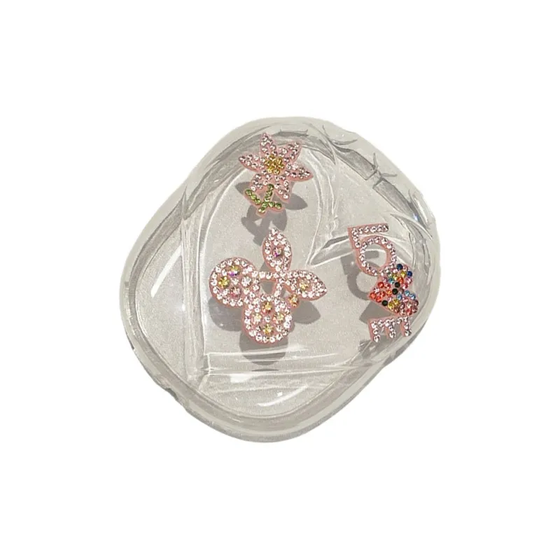 Baohuguang Compatible With AirPods Max TPU Urban Chic Style Original Design Cherry Love Fully Enclosed Headphone Set-2