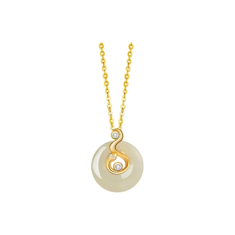 Chongqing Gold Store Chalcedony Necklaces Women's-10