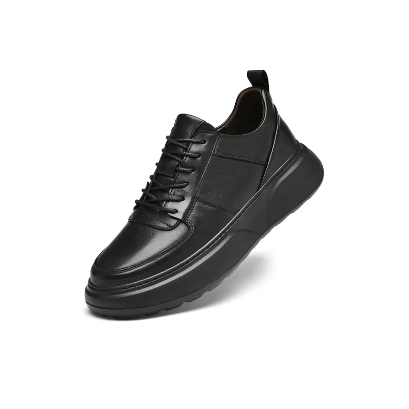 Kuding Cushioned Slip-Resistant Water-Resistant Low-Top Casual Shoes Men's Black-2