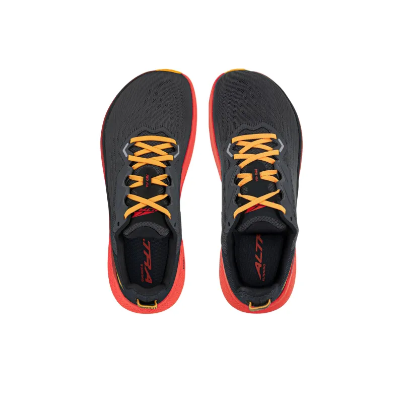 Altra Anti Slip And Wear Resistant Breathable Low Top Running Shoes Men's Black Orange-3