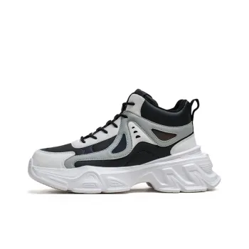 JKEM Cushioned Slip Resistant Abrasion Resistant High Top Chunky Sneakers Men's