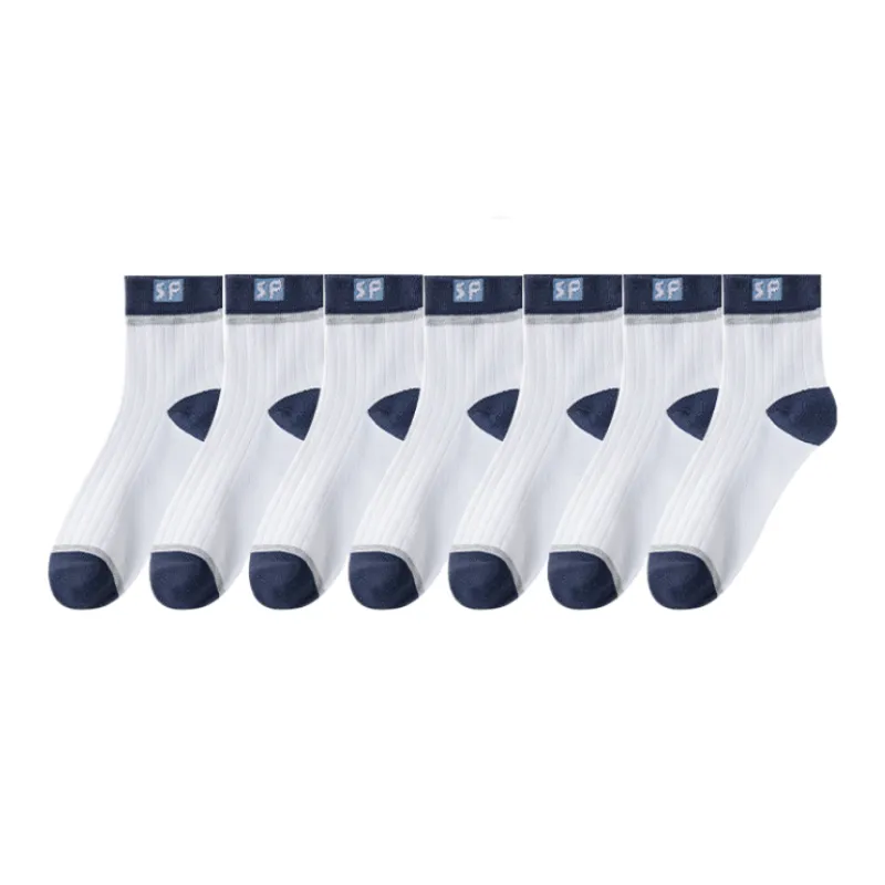 Lan Miao Mid Calf Socks Men's 7 Pack-7