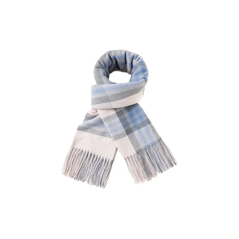 PISHUSHU Polyester Knit Scarves Unisex-1