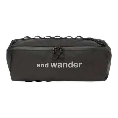 And Wander Polyester Storage Bag Unisex Black
