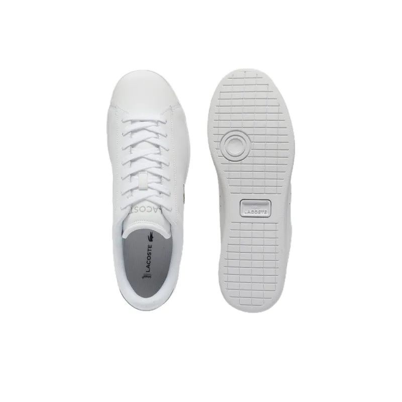 LACOSTE Carnaby Set Slip Resistant Low Top Skateboard Shoes Men's White-4