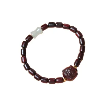LINKY Laboratory Small Leaf Red Sandalwood Bracelets Unisex